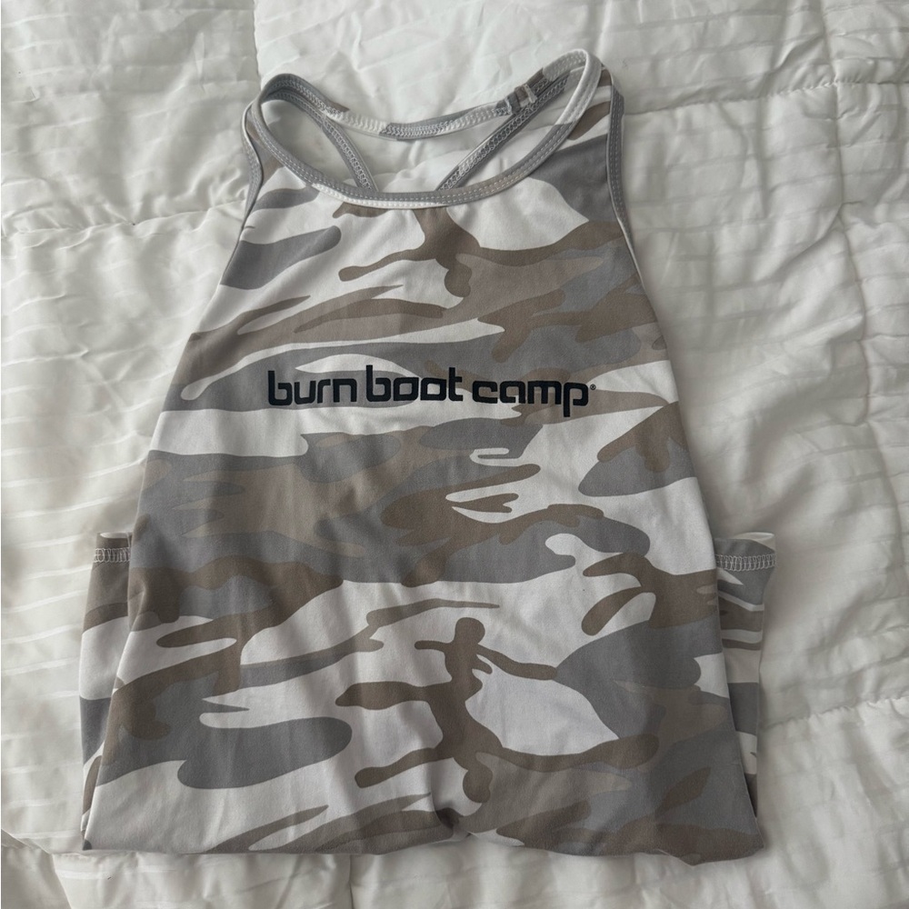 burn boot camp camo tank